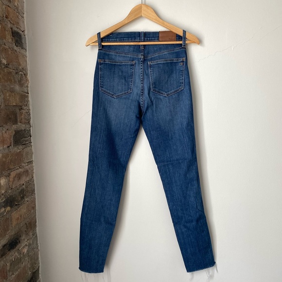 Madewell Contemporary 10" High-Waist Skinny Jeans Button Front - Size 25 - Picture 6 of 13